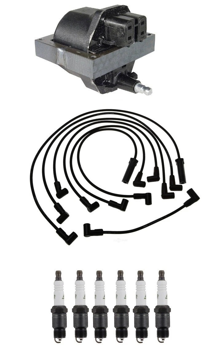 Ignition Wires & Spark Plugs Kit for GMC Oldsmobile Chevrolet V6