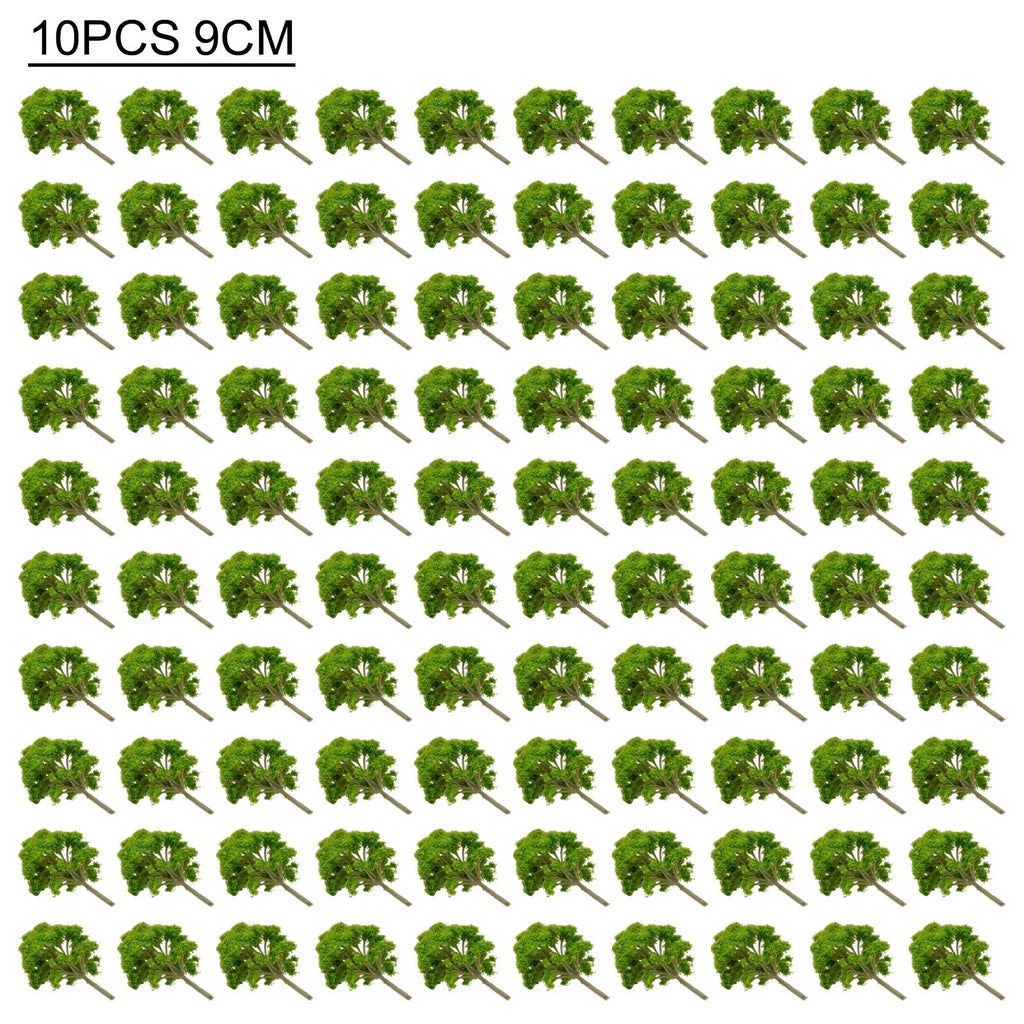Set of 10 HO Scale Model Trees for Train Railroad Layout Diorama Scenery