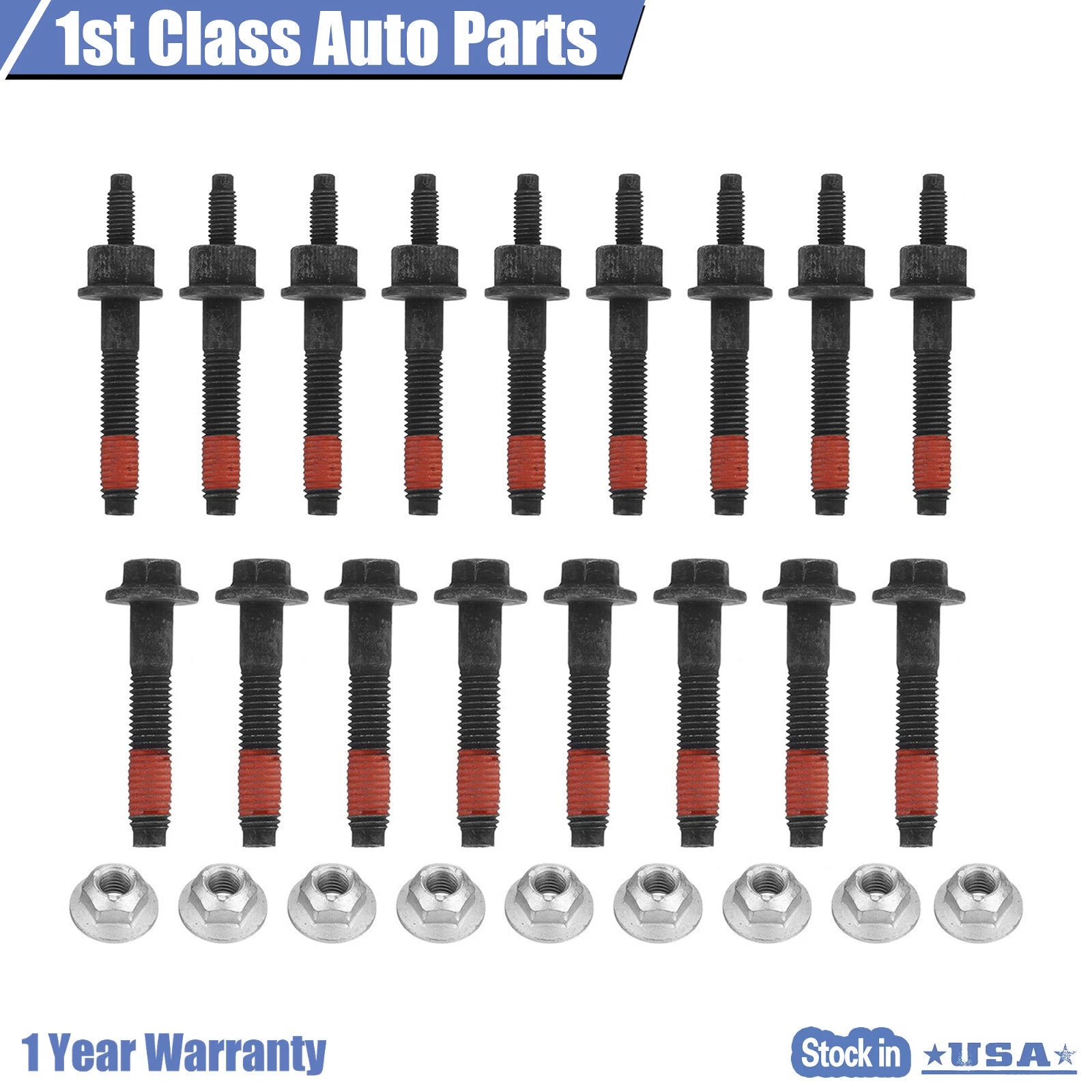 Exhaust Manifold Bolt for Dodge Ram 1500 2003–2008, Chrysler Aspen 2007–2008