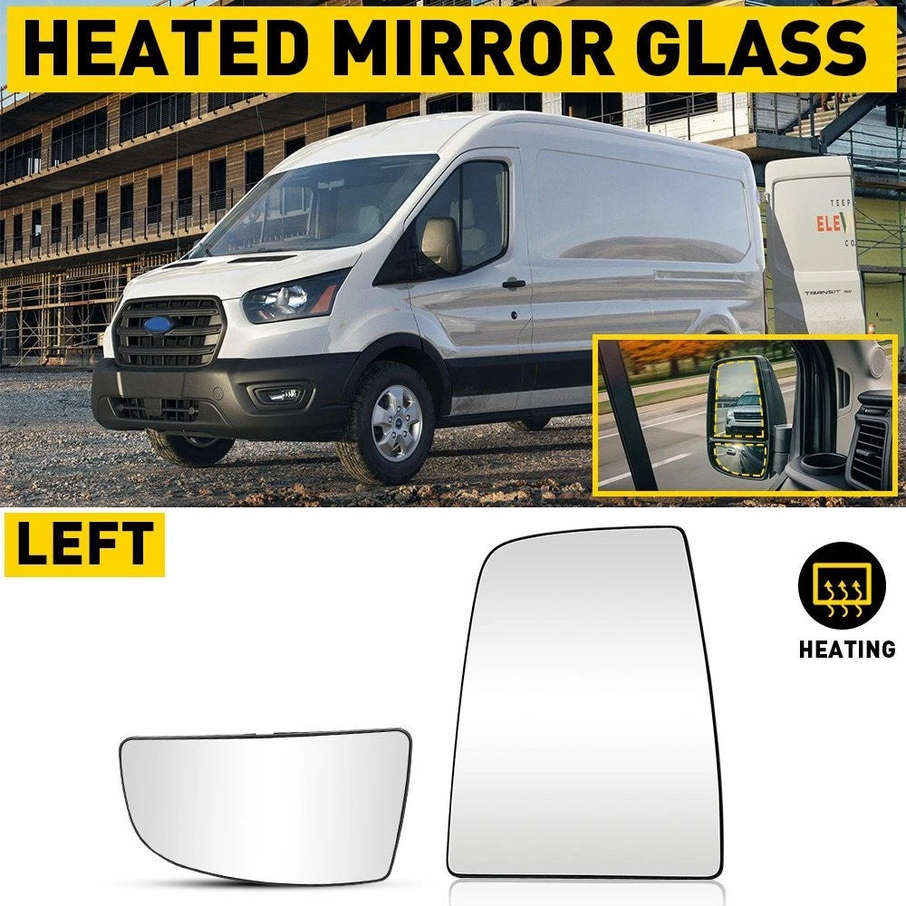 2X Heated Mirror Glass Upper Lower Left Side for Ford Transit-150 (2015–2022) EOJ