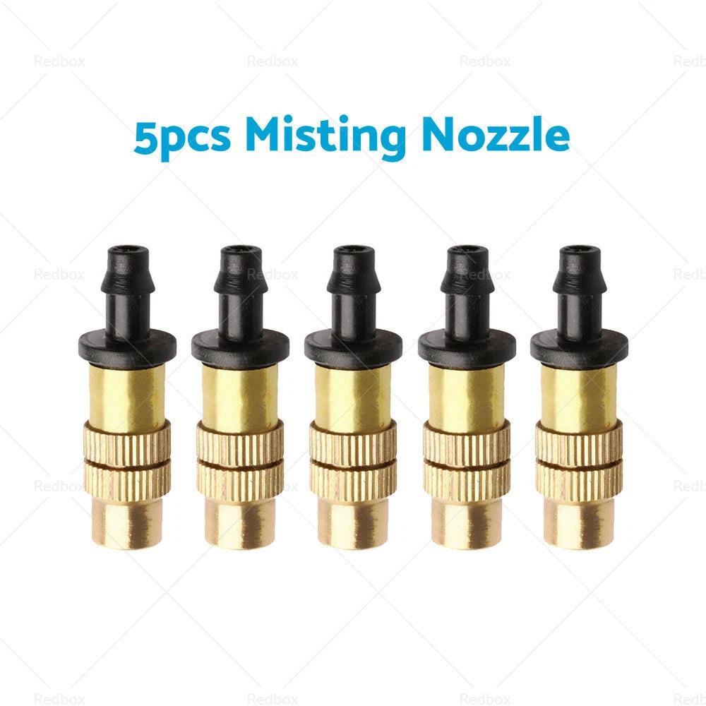 5x Brass Spray Misting Nozzle for Garden Irrigation