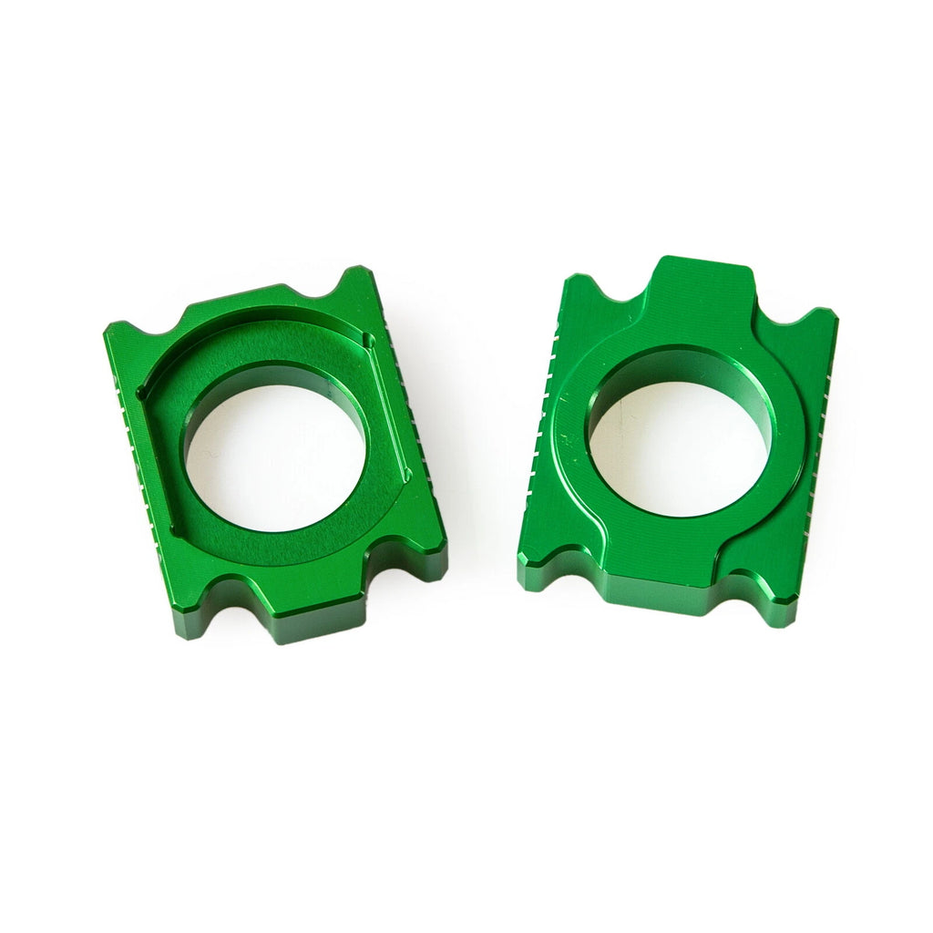 CNC Rear Axle Block Chain Adjuster for Kawasaki KX125 KX250 (2003–2008)