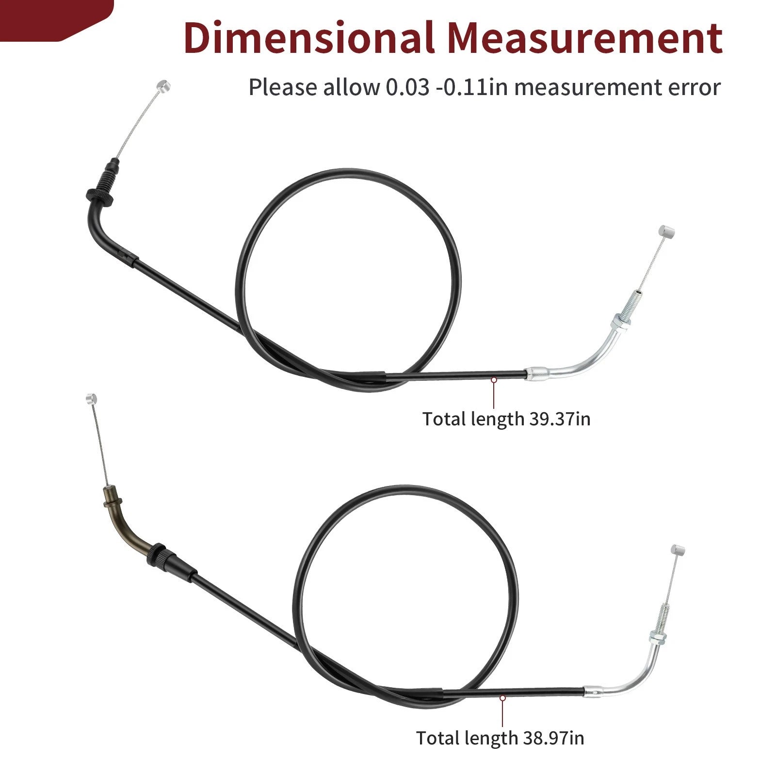 Throttle Cable Set for Yamaha V Star 250 XV250 (2008–2024)