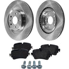 Rear Brake Disc Rotors and Pads Kit for Audi Q7 (2017–2018)
