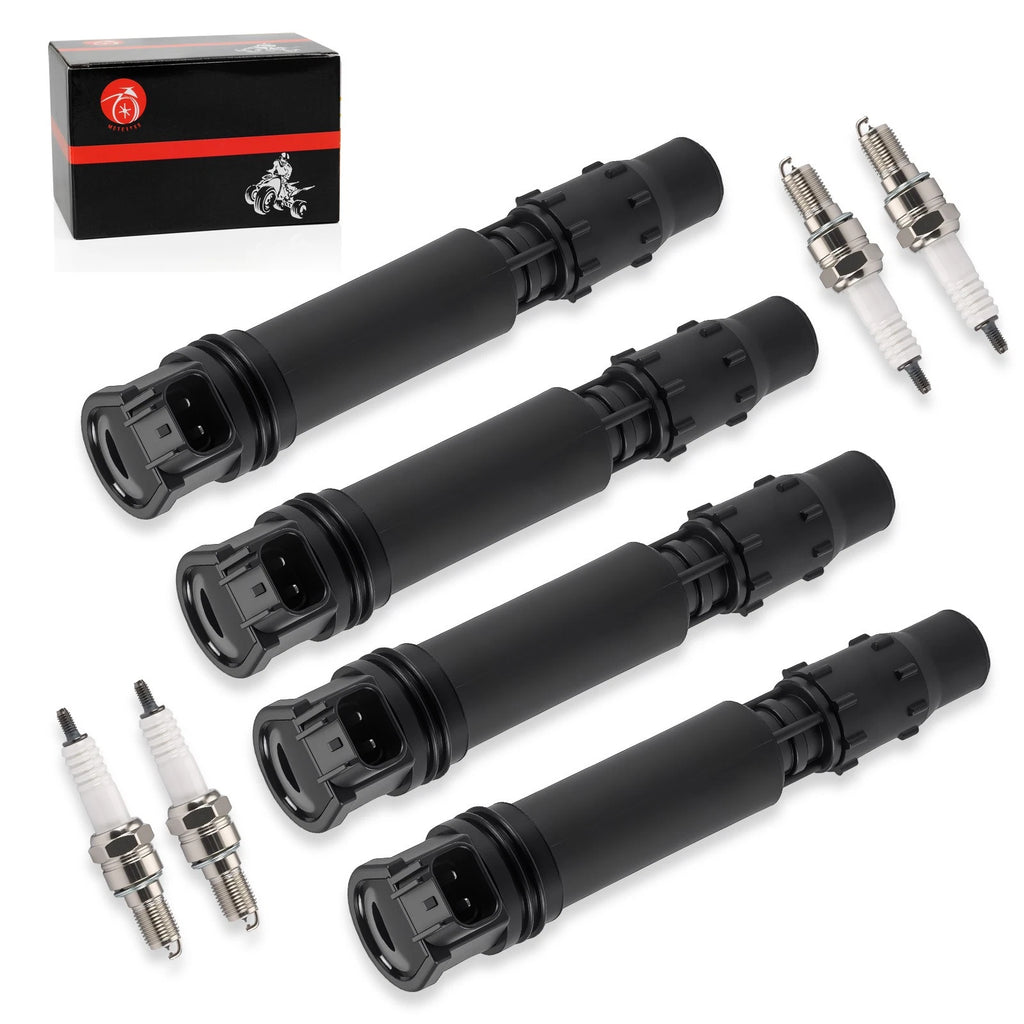 Ignition Coils & Iridium Spark Plug Set for Honda CBR1000RR (2004-2007)