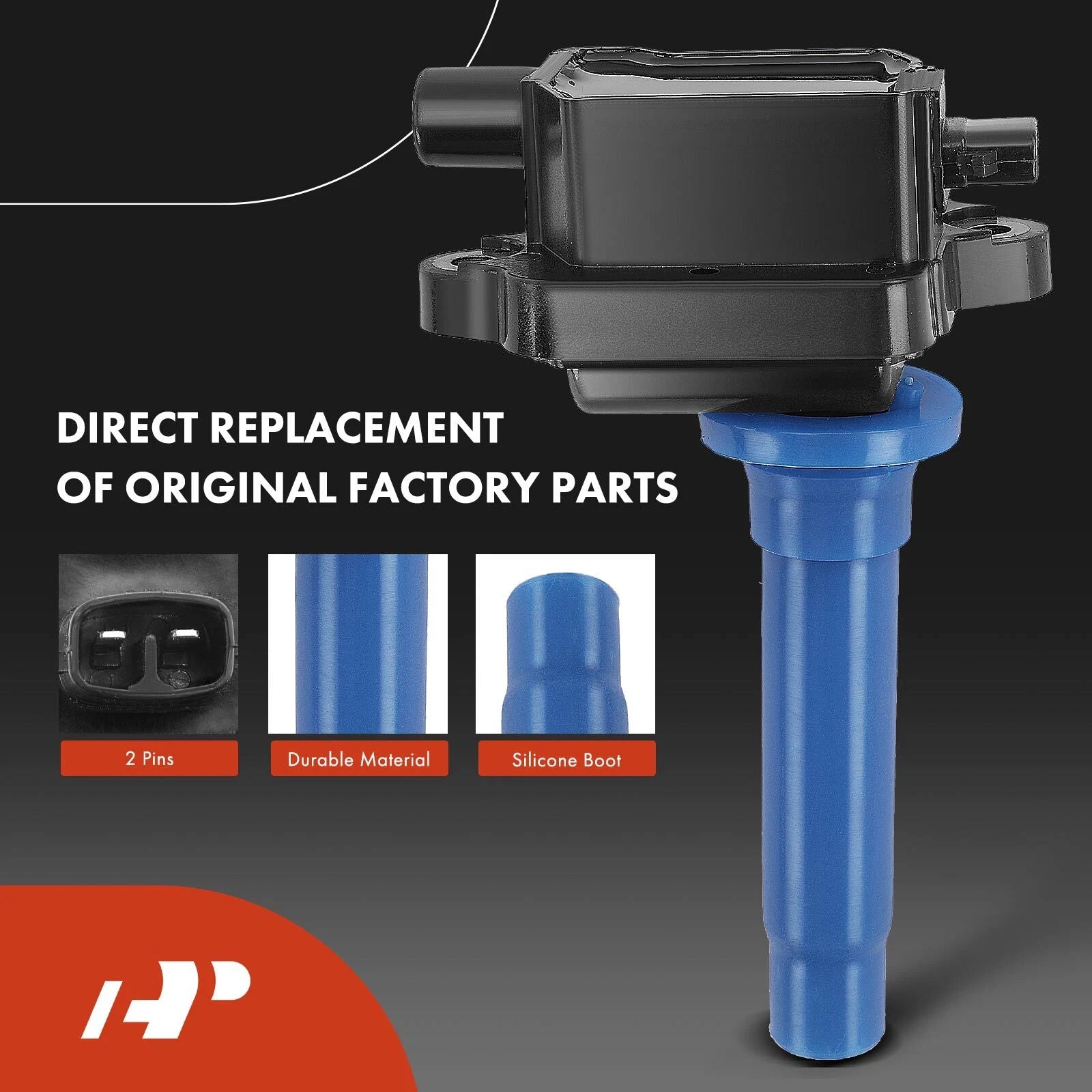 2X Blue Ignition Coil & 4X Iridium Spark Plug for Kia Sportage (1995–2002)