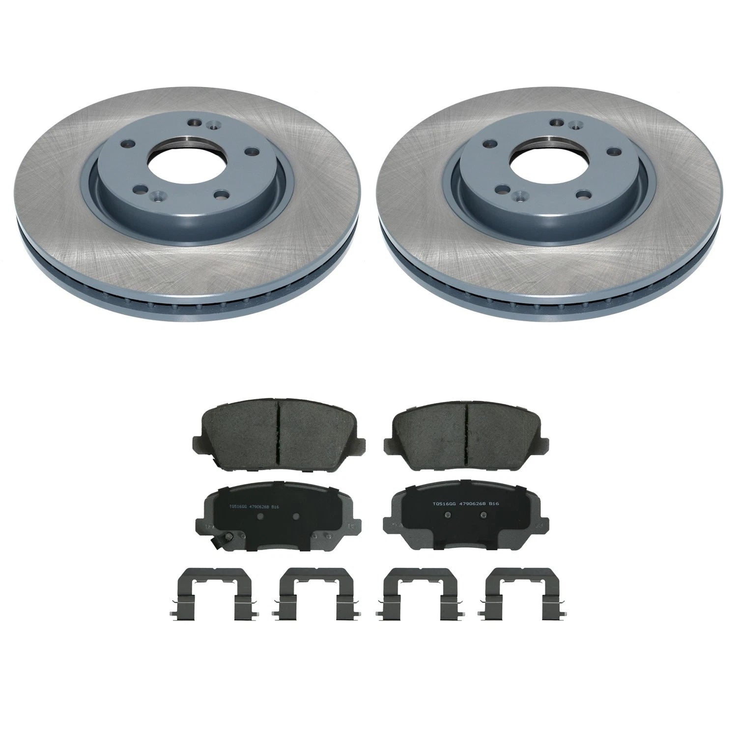 Front Rotors & Wagner ThermoQuiet Ceramic Brake Pads Kit for Forte5 (2014–2018)