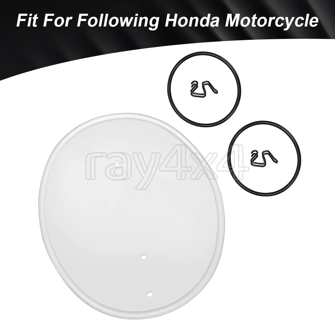 Front Number Plate Mount Kit with Clips & Bands for Honda Z50 Z50R (1979–1987)