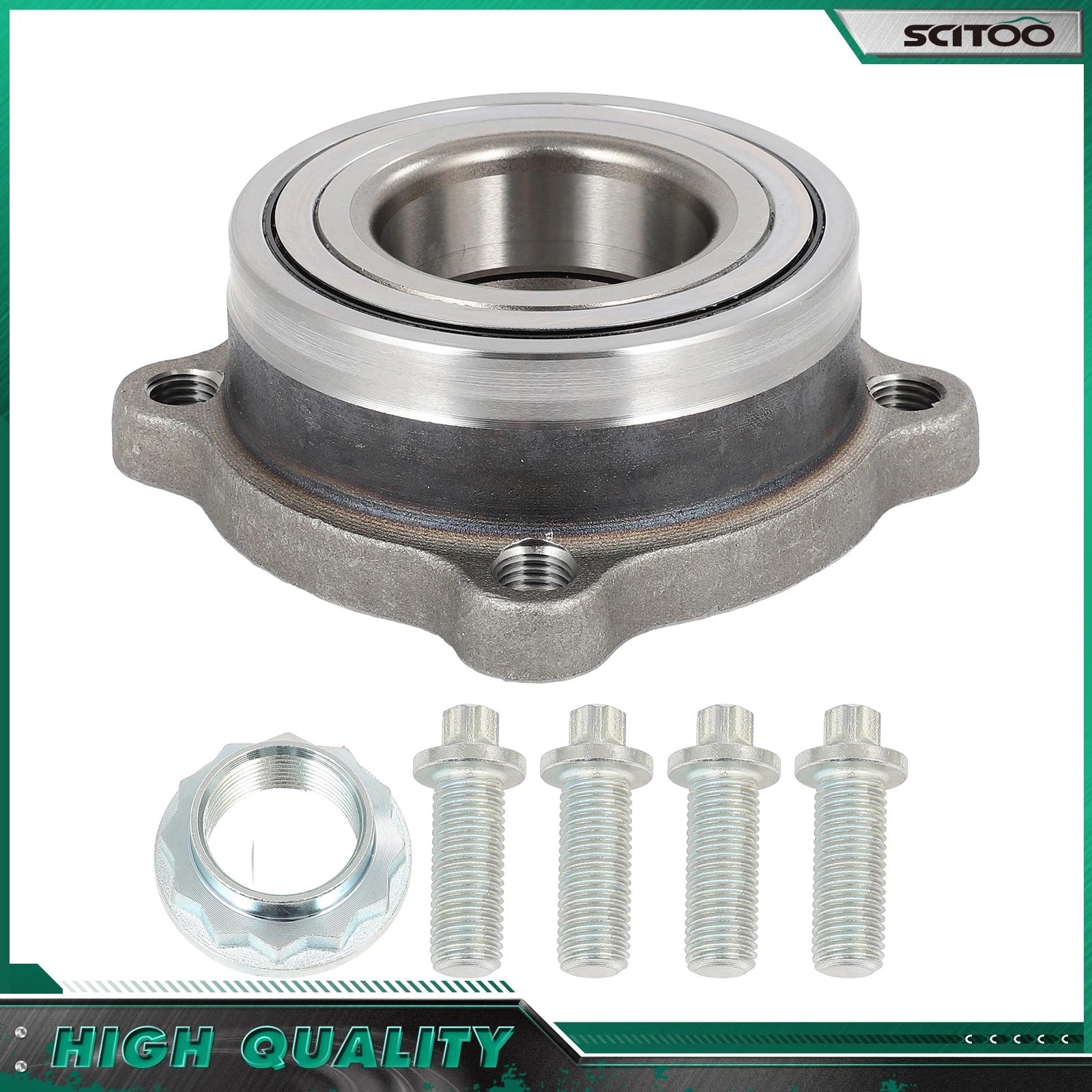 Rear Wheel Bearing Hub Assembly for BMW X3 (2013–2017), X4 (2015–2018) 4 Lugs