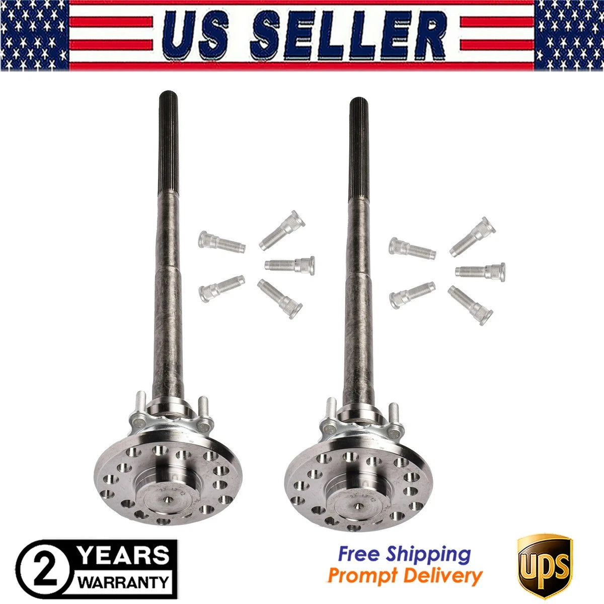 Rear Left + Right Axle Shaft Assembly for Jeep Wrangler JK (2007–2018)