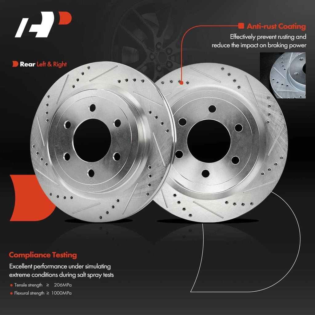 Rear Side Drilled Brake Rotor for Ford Expedition F-150 (2018–2021)