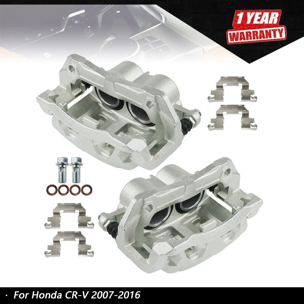 2X Front Brake Calipers for Honda CR-V (2007–2016) Acura RDX (2007–2012)