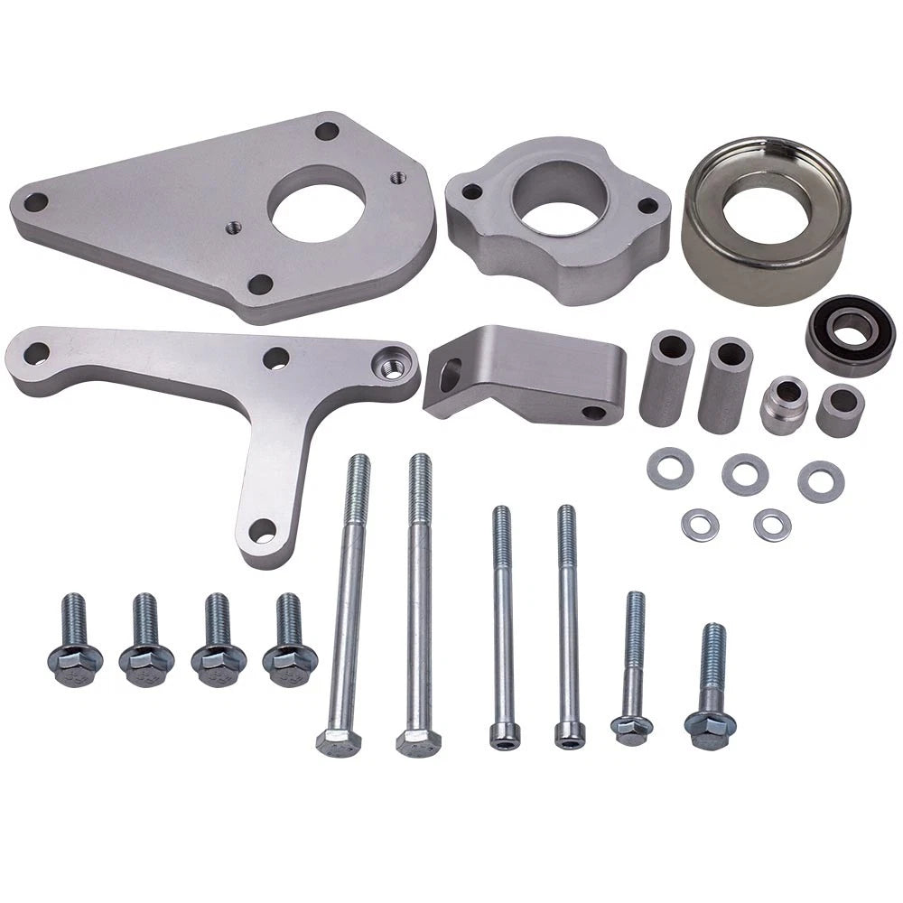 Low Mount Alternator Power Steering Pump Brackets for LS1 LSX LS6 (2000-2006)
