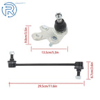 Set of 4 Front Lower Ball Joints Sway Bar End Links for Toyota Highlander (2008–2019)
