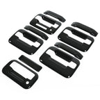 Set of 4 Black Door Handle Covers w/ Key Pad & Tailgate Handle for Ford F150 (2004–2014)