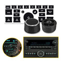 Set of 2 A/C Climate Control Audio Knobs + Radio Button for Car Interior