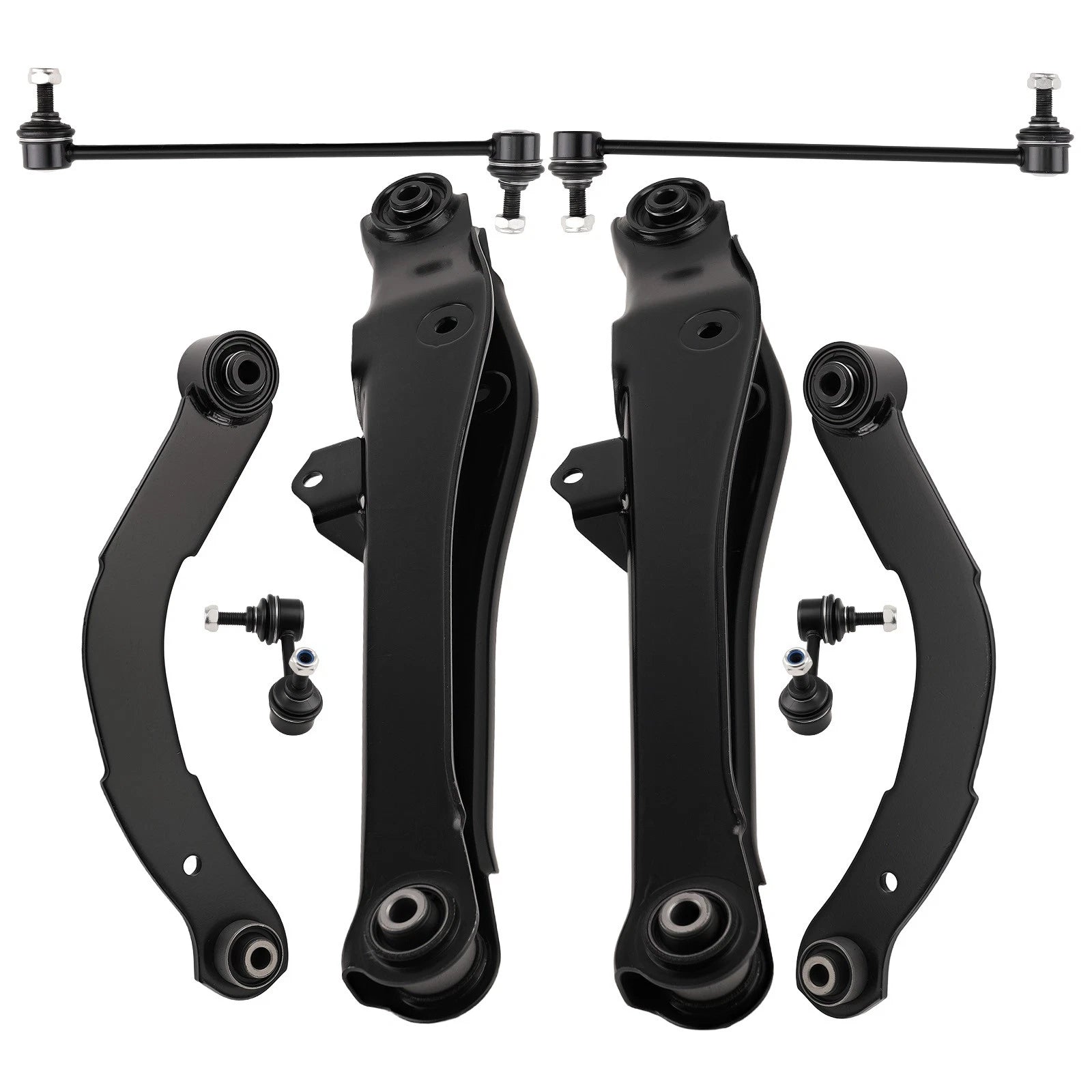 Rear Upper Lower Control Arm Sway Bar Lateral Links for Jeep Compass (2007–2009)