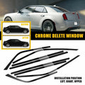 8Pcs Window Stickers for Chrysler 300 (2011–2023) Black Decals