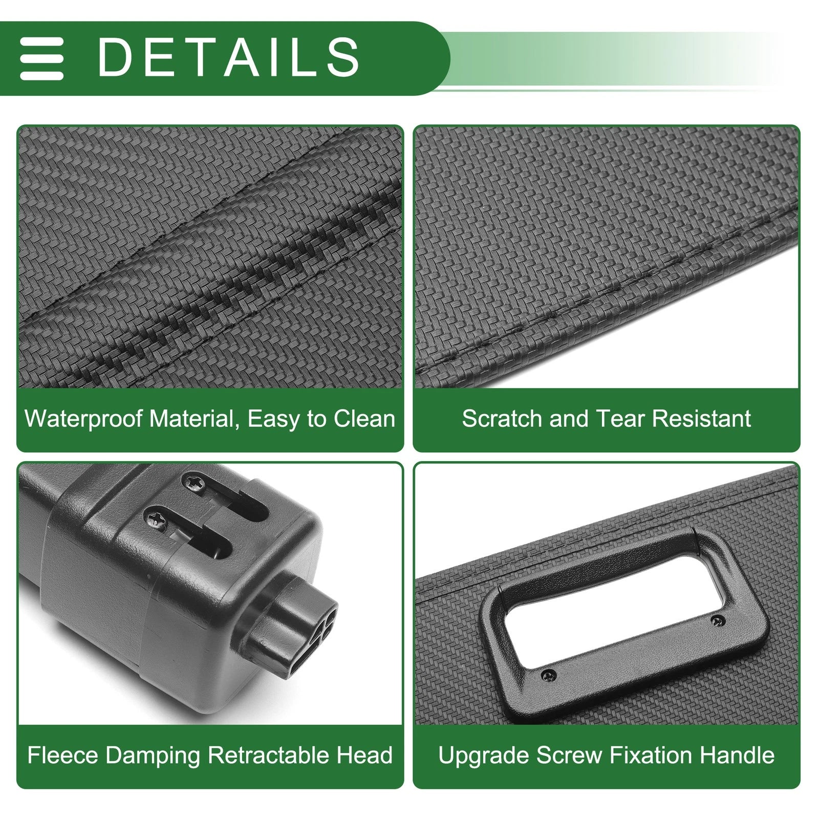 Retractable Cargo Cover for Buick Enclave (2021–2023) Black Carbon Fiber