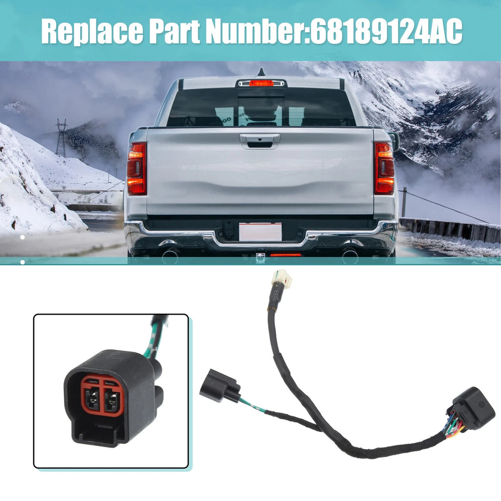 Car Camera Wiring Harness 68189124AC for Dodge Ram 1500 2500 3500 (2013–2017)