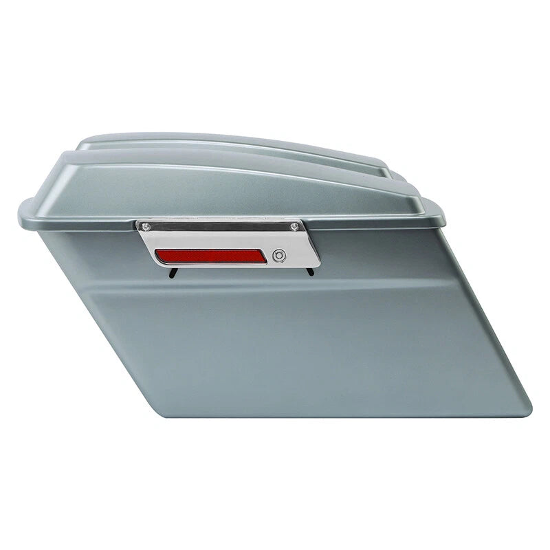 Hard Saddlebags for Harley Touring Electra Road King Glide (1994–2013) Silver