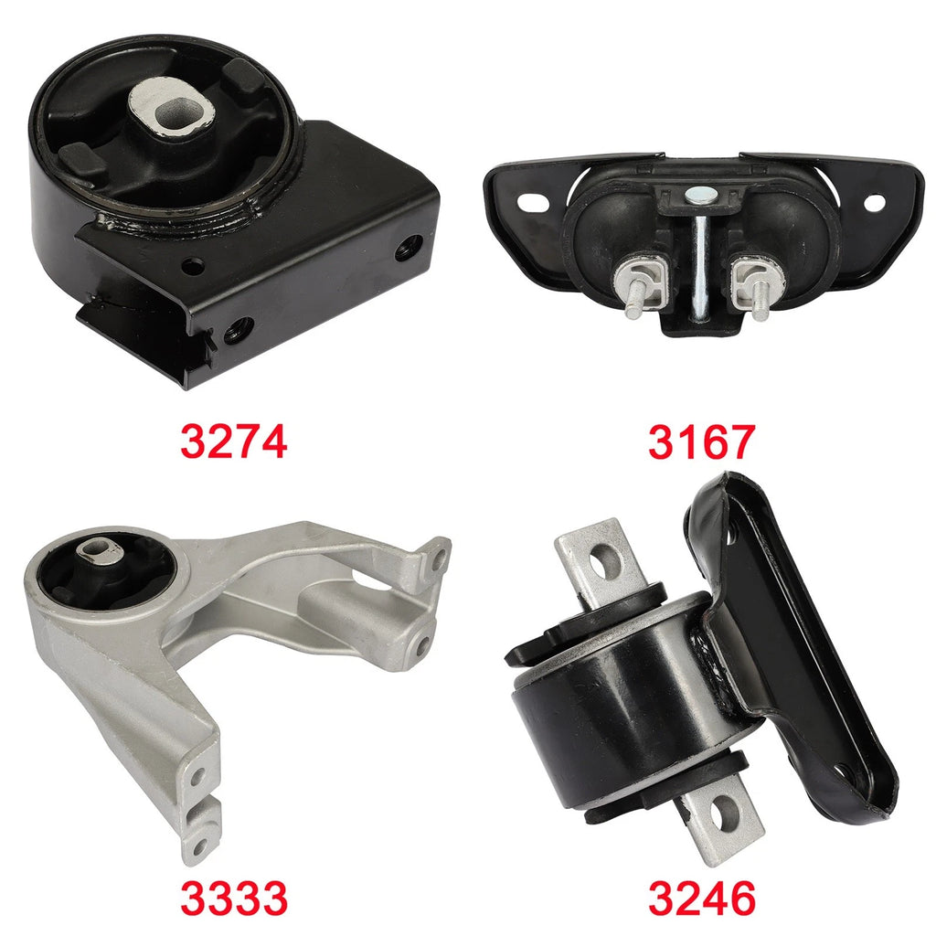 Set of 4 Motor & Trans Mounts for Dodge Journey (2011–2019) A5551 A5443 A5589 A5543