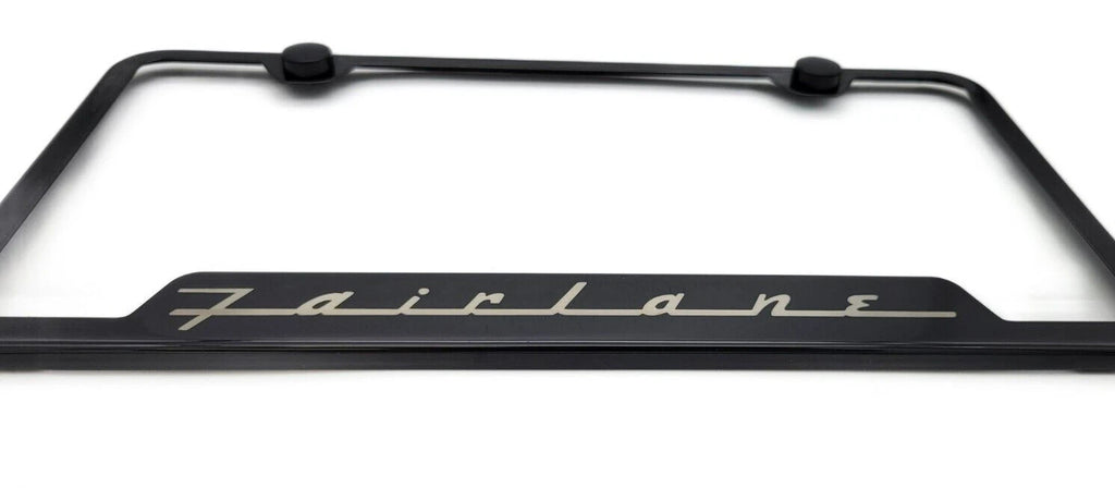 License Plate Frame Notched Stainless Replacement for Ford Fairlane (1950–1966)