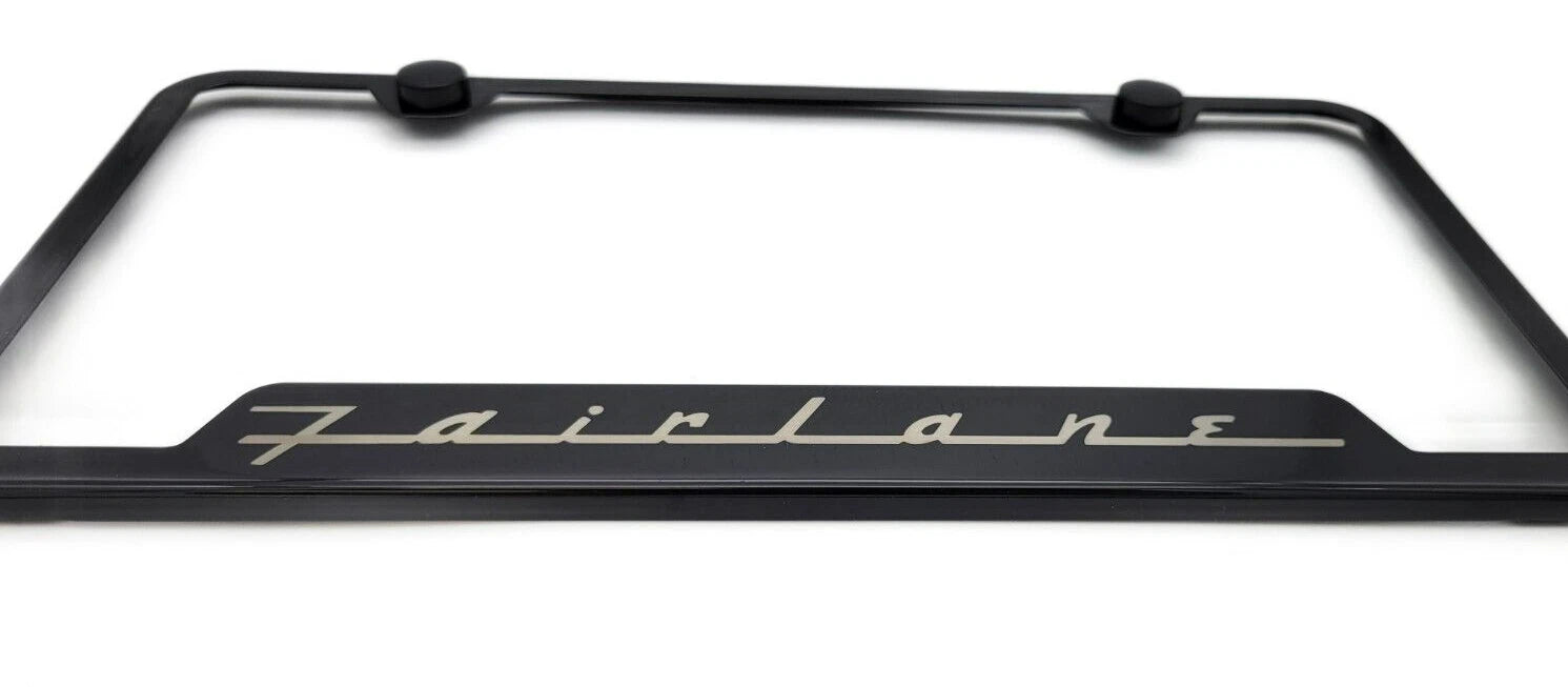 License Plate Frame Notched Stainless Replacement for Ford Fairlane (1950–1966)