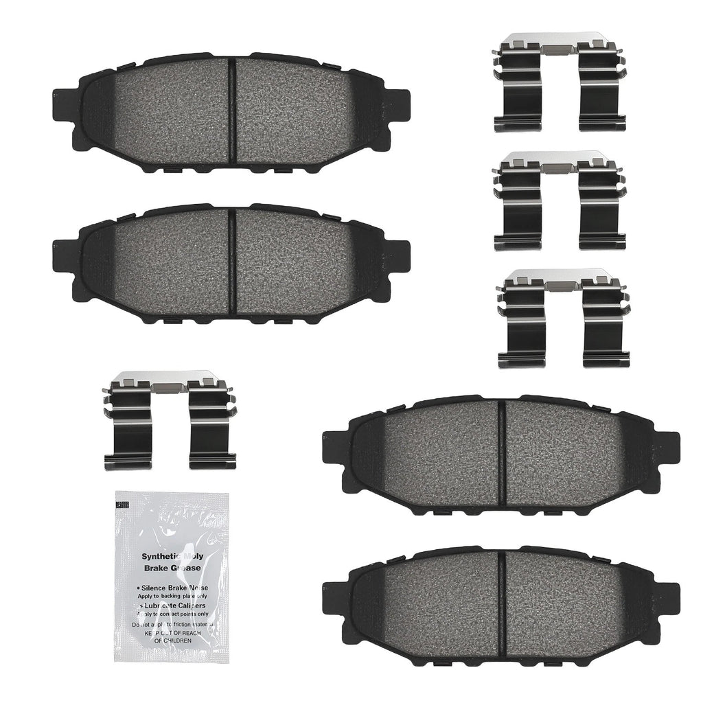 Rear Ceramic Brake Pads Kit for Subaru BRZ (2013–2016), Crosstrek (2016–2023)