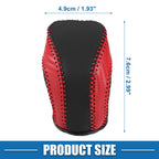 Gear Shifting Knob Cover for Toyota Corolla (2019–2022) Red Black Stitches
