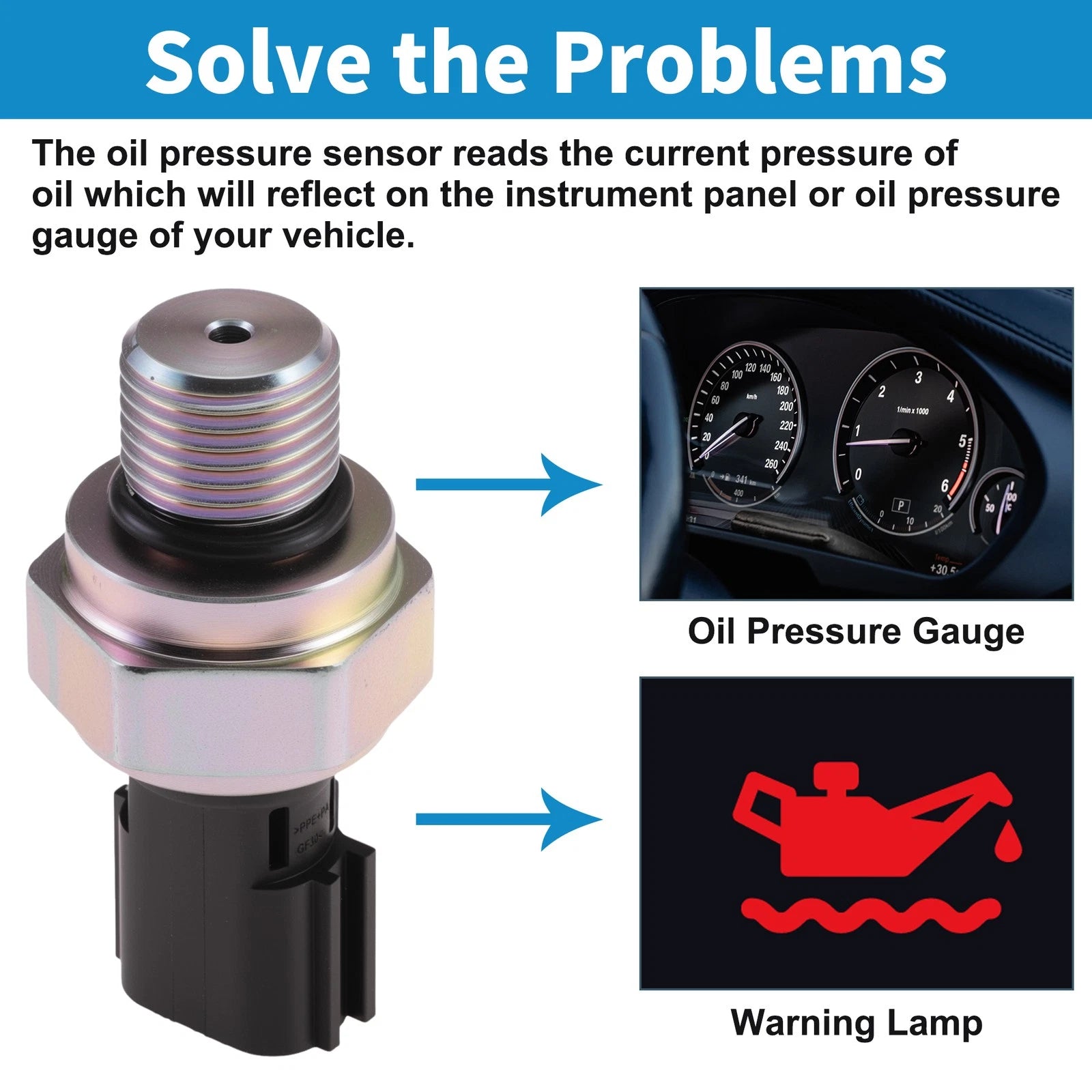 1 pcs Engine Oil Pressure Sensor No.31878AA010 for Subaru Outback (2010–2012)