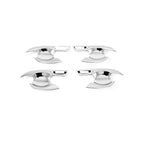 Carbon Silver Door Handle Bowl Cup Cover Trim for Nissan Navara NP300 (15-21)