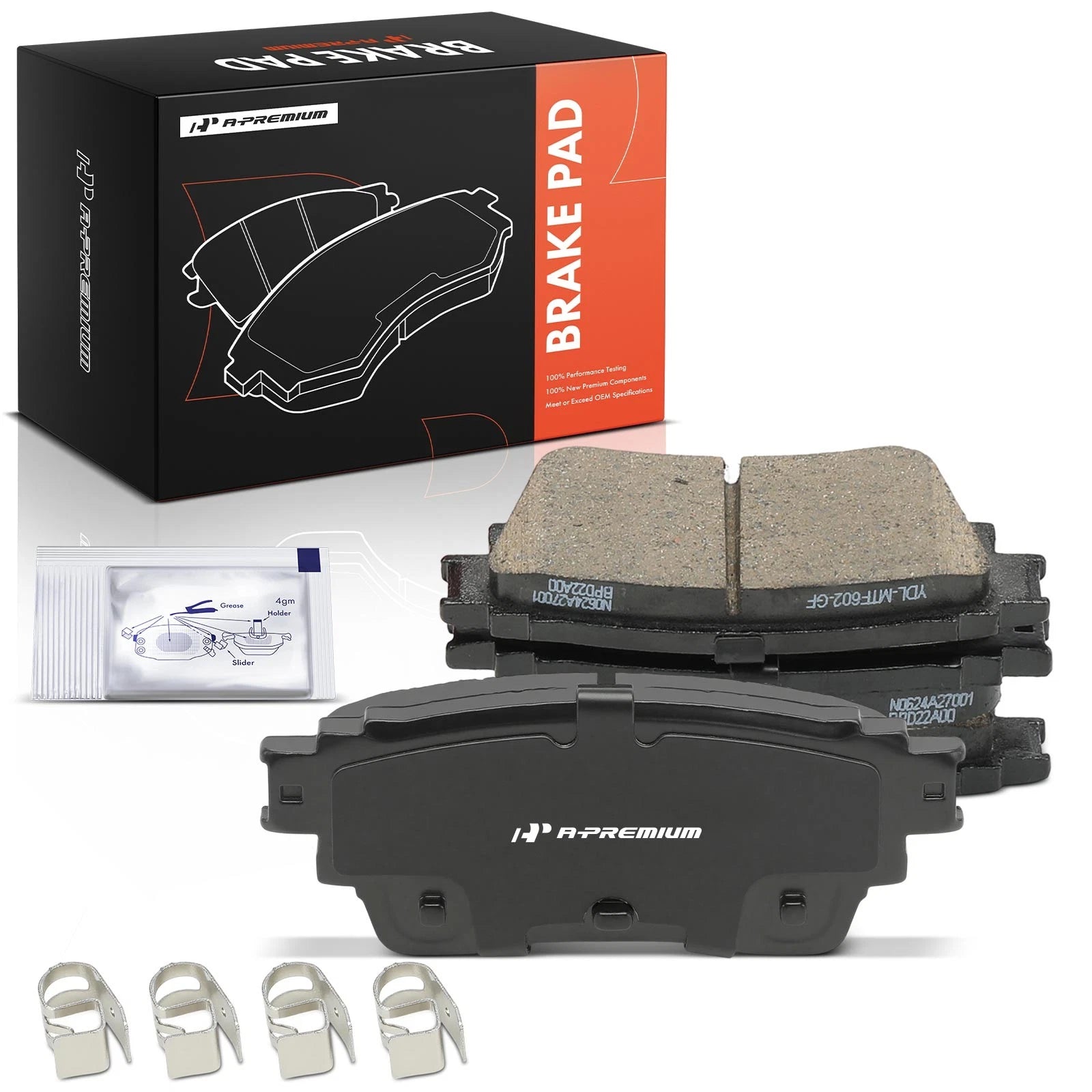 Set of 4 Rear Side Ceramic Brake Pads for Nissan Altima (2019)