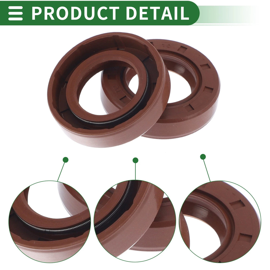 Set of 5 Oil Seal Rotary Shaft Seal FKM Rubber 25x43x10mm
