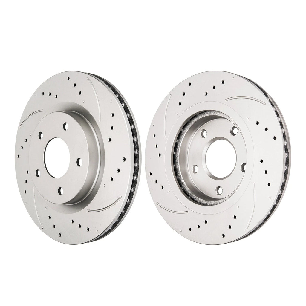 Front Brake Rotors and Ceramic Pads Kit for Nissan Rogue (2014–2017)