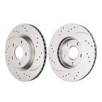 Front Brake Rotors and Ceramic Pads Kit for Nissan Rogue (2014–2017)