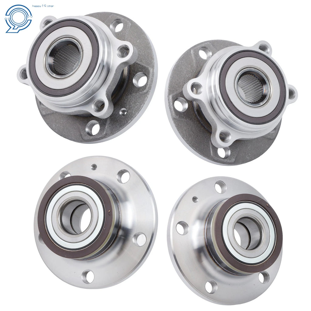 Set of 4 Wheel Bearing & Hub Assembly for VW Tiguan Jetta Passat Eos (FWD)