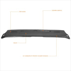 Dash Cap Cover Overlay for Chevy Camaro (1984–1992) - Textured Black ABS Plastic