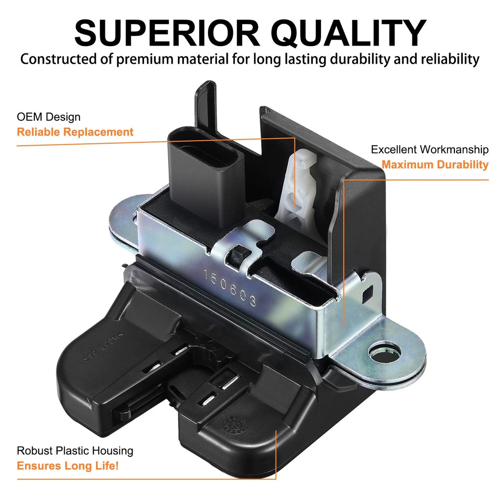 Trunk Lid Lock Latch Actuator for VW Beetle (2012–2019) 5M0827505E