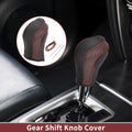 1 Pc Gear Shift Knob Cover for Nissan Maxima (2016–2023) Brown Faux Leather