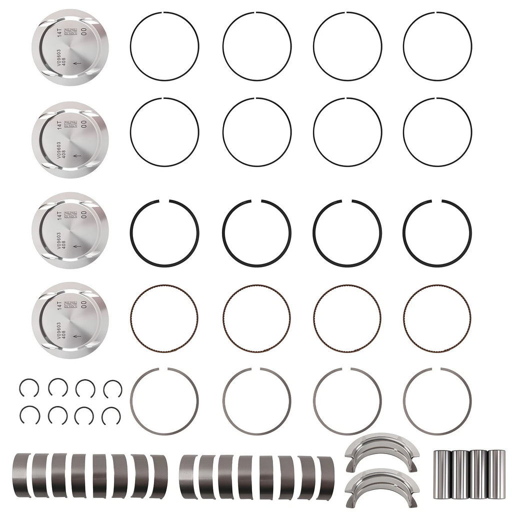 4X Piston & Ring Kit for Buick Chevrolet Encore 1.4L (2011–2015) 25195065