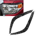 Forged Pattern Headlight Eyebrow Eyelid Covers for Toyota Tundra (2014-2021)