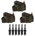 Set of 3 Ignition Coils & 6 Spark Plugs for Chevy Malibu 3.1 V6 (1998–1999)