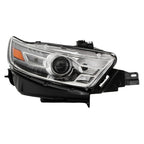 Halogen Headlight for Ford Taurus (2014–2016) RH with HB3 Bulb Gray Housing