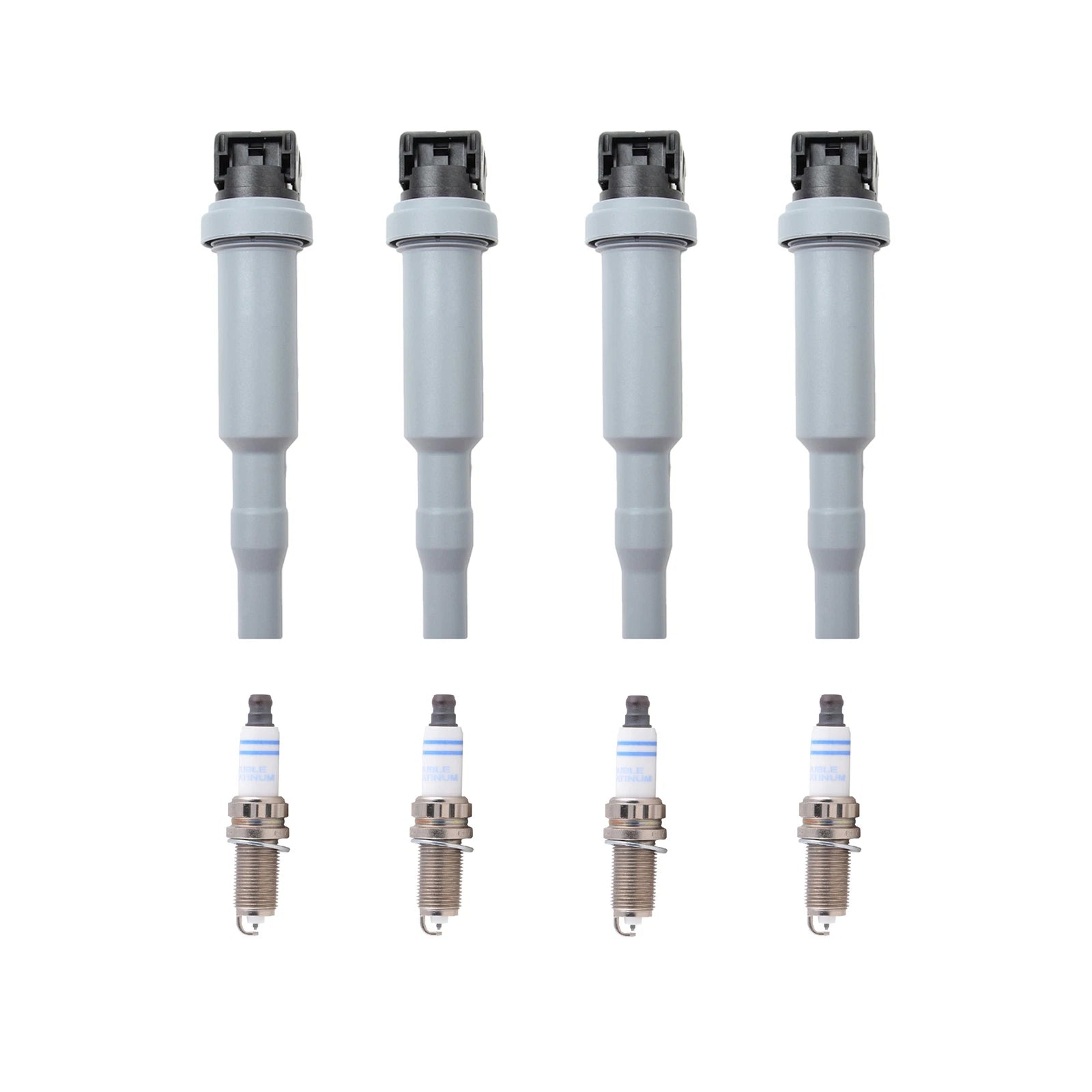 Ignition Coil Kit (4 Pieces) for Bosch (Double Platinum, Gap 0.031)