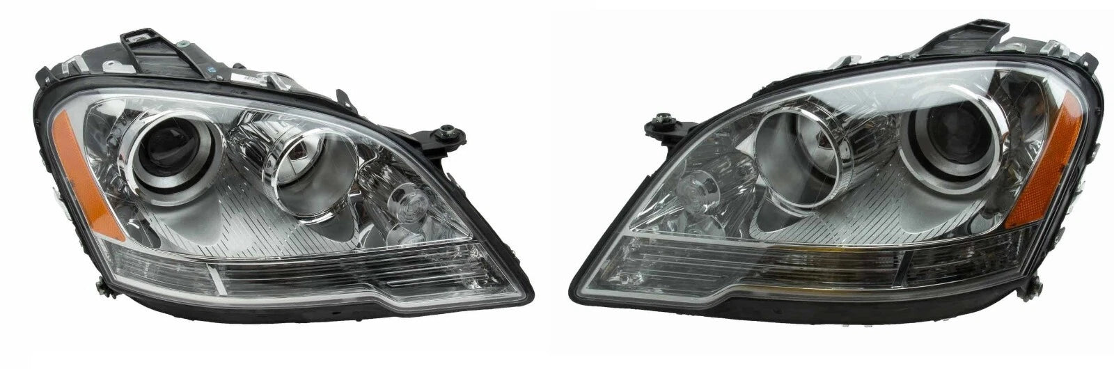 Set of 2 Hella Halogen Headlight Assemblies for Mercedes X164 (2006–2012)