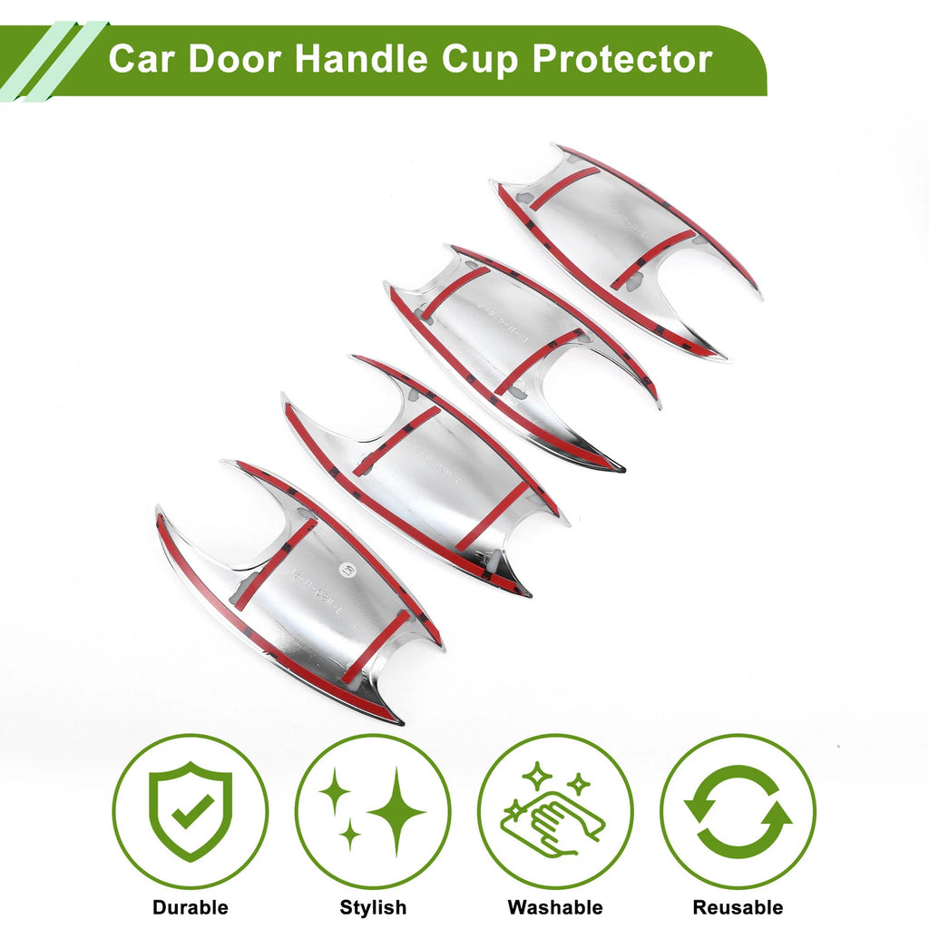 Set of 4 Door Handle Cup Protectors for BMW X3 (2018–2022) Chrome