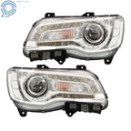Halogen Headlight Assembly for Chrysler 300 (2018-2023) Driver LH+RH Side