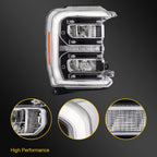 Full LED DRL Headlight for Ford F-250 F-350 Super Duty (2023–2025)