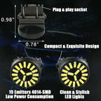 2PCS White LED Backup Reverse Lights for Ford F-150 (1991-2017)